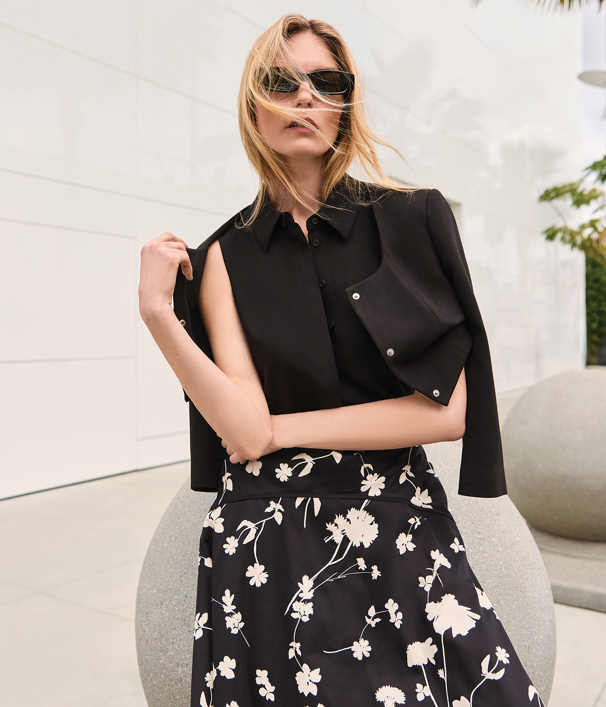 Mavis Floral Midi Skirt
