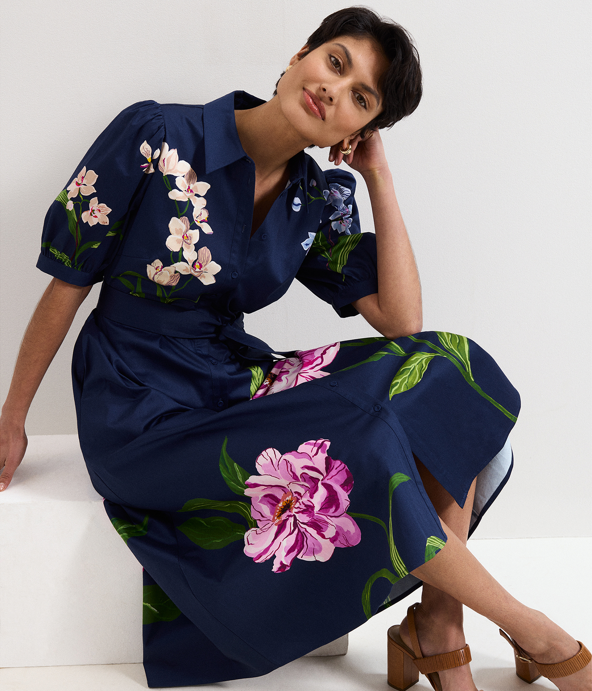 Kerrie Floral Midi Dress