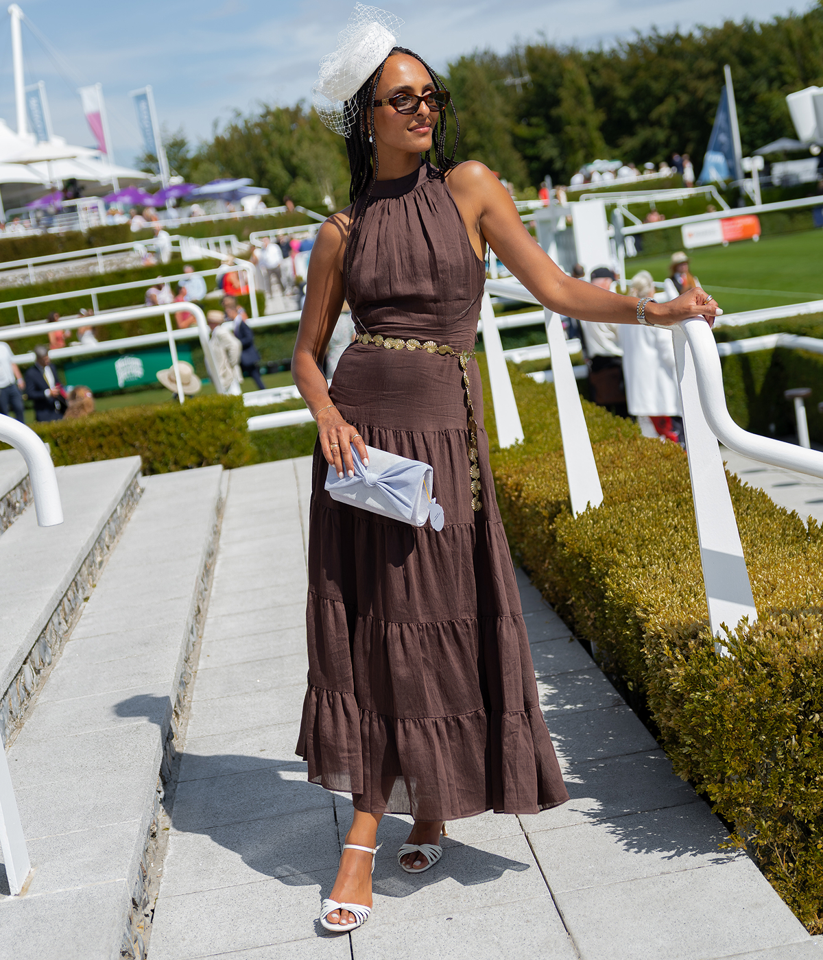 Nita Halterneck Linen Maxi Dress