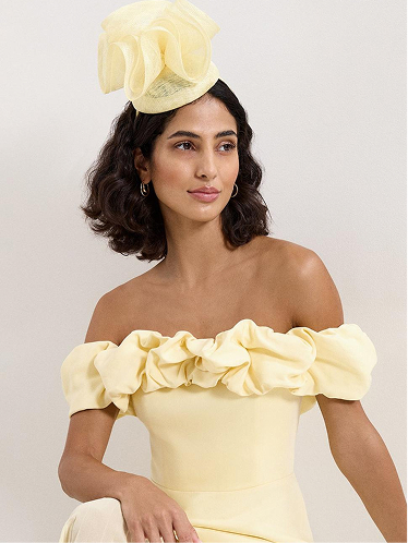 Ruffle Top Pillbox