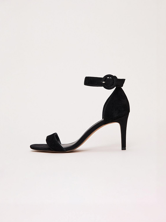 Suede Strap Heels