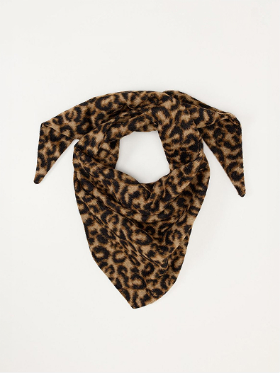 Leopard Print Neck Scarf