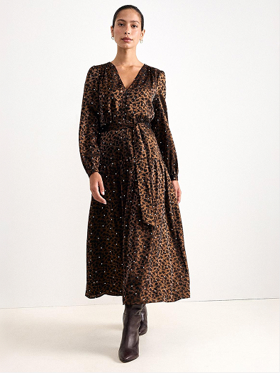 Carolina Spot Jacquard Dress