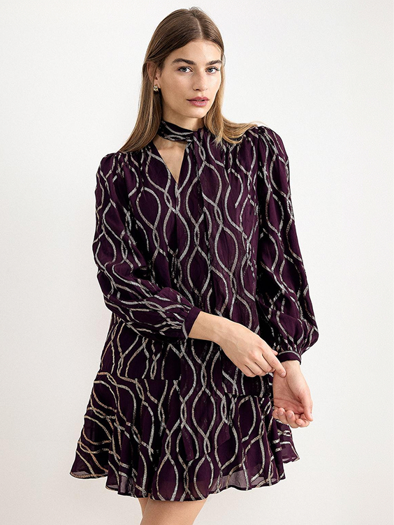 Vera Short Sparkly Shift Mini Dress