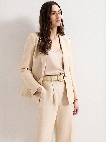 Elena Linen Blazer