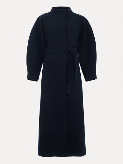 Mollie Funnel Neck Long Coat