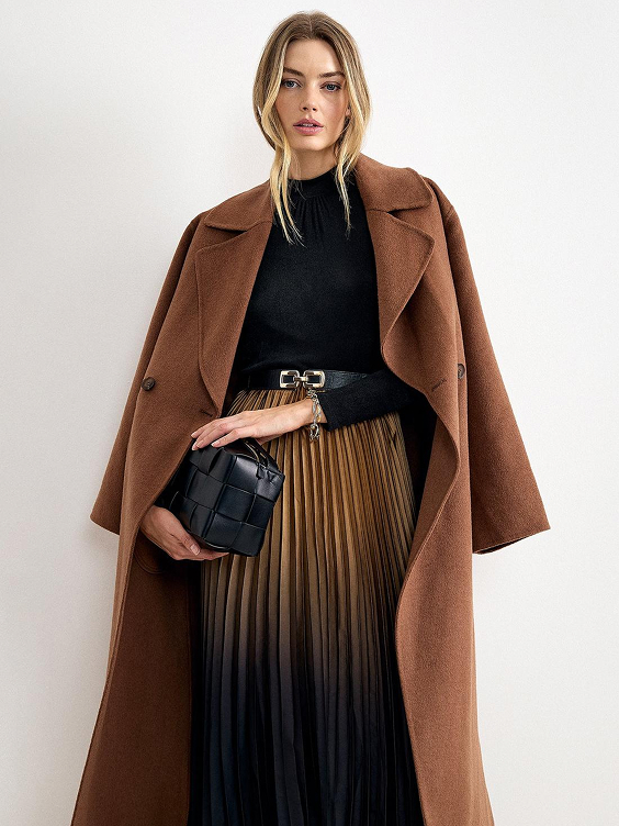 Meloni Ombré Pleated Shift Dress