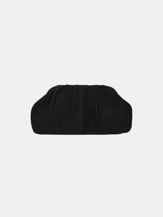 Suede Clutch Bag