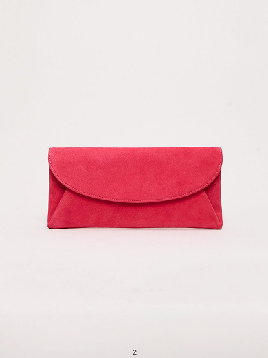 Suede Clutch Bag