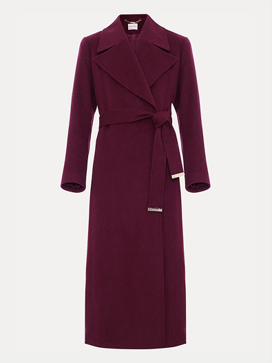 Nicoletta Tie Belt Midi Coat