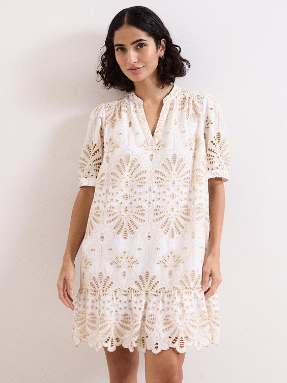 Liliana Broderie Mini Dress