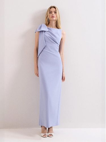 Alana Blue Bow Dress