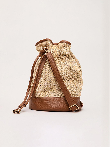 Straw Bucket Bag