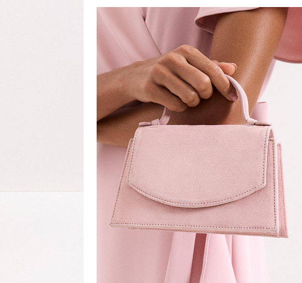 Suede Top Handle Bag