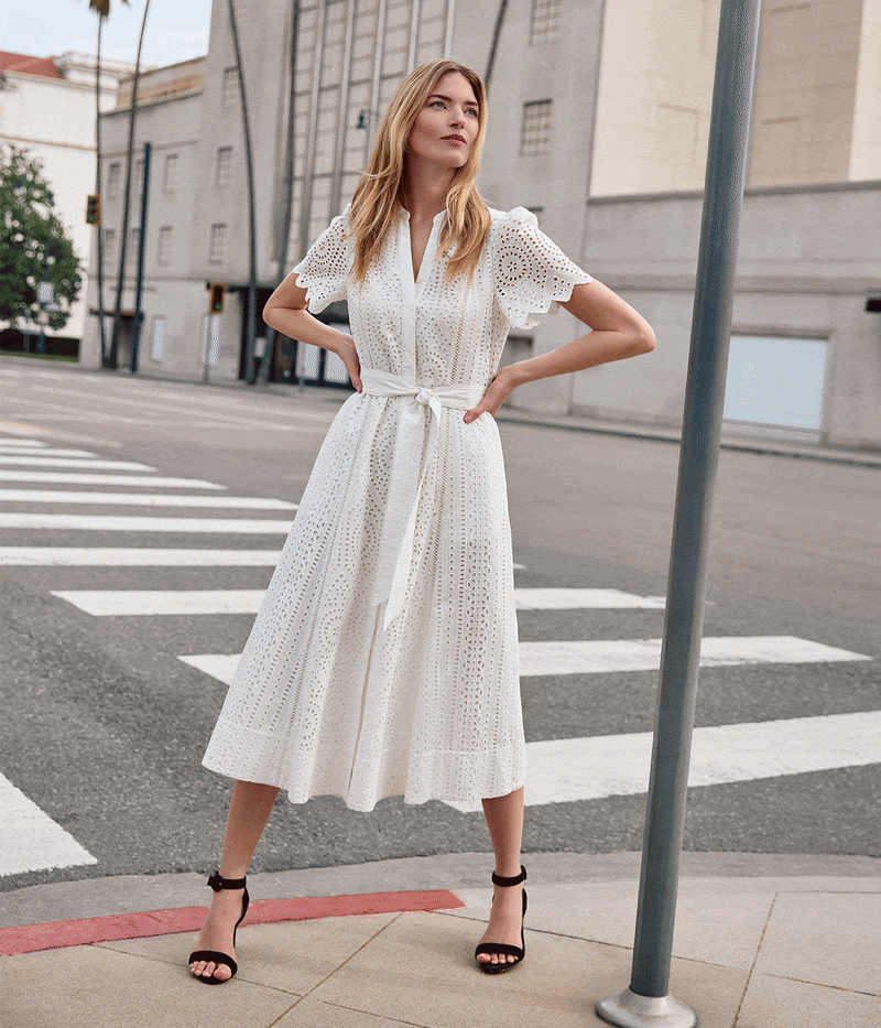 Aletta Shirt Midi Dress Look