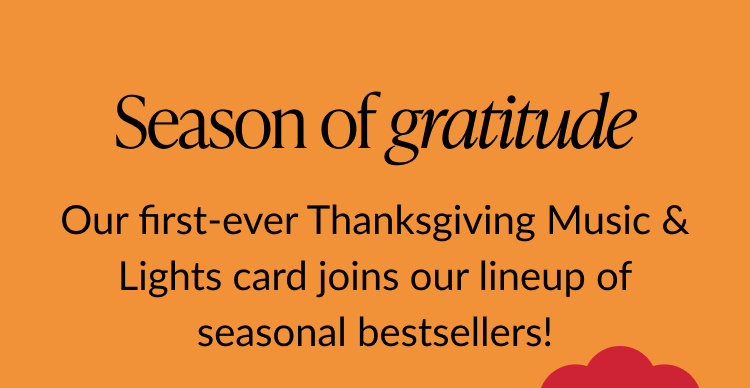 Mobile Season of gratitude hero for Thanksgiving cards with turkey, wishbone, and give-thanks designs