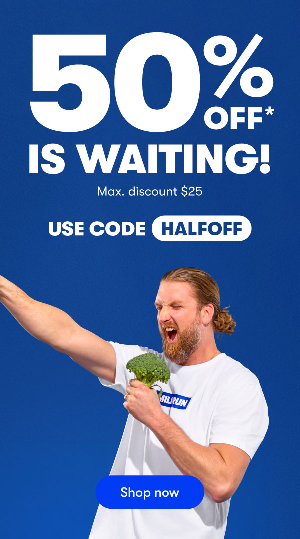 50% off your first order!