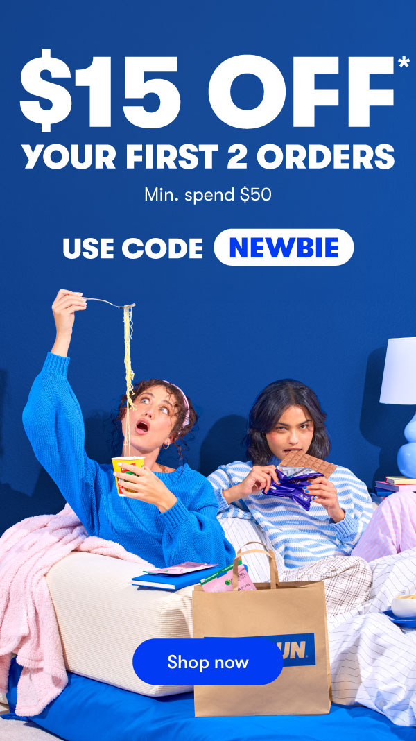 $15 off your first 2 orders!