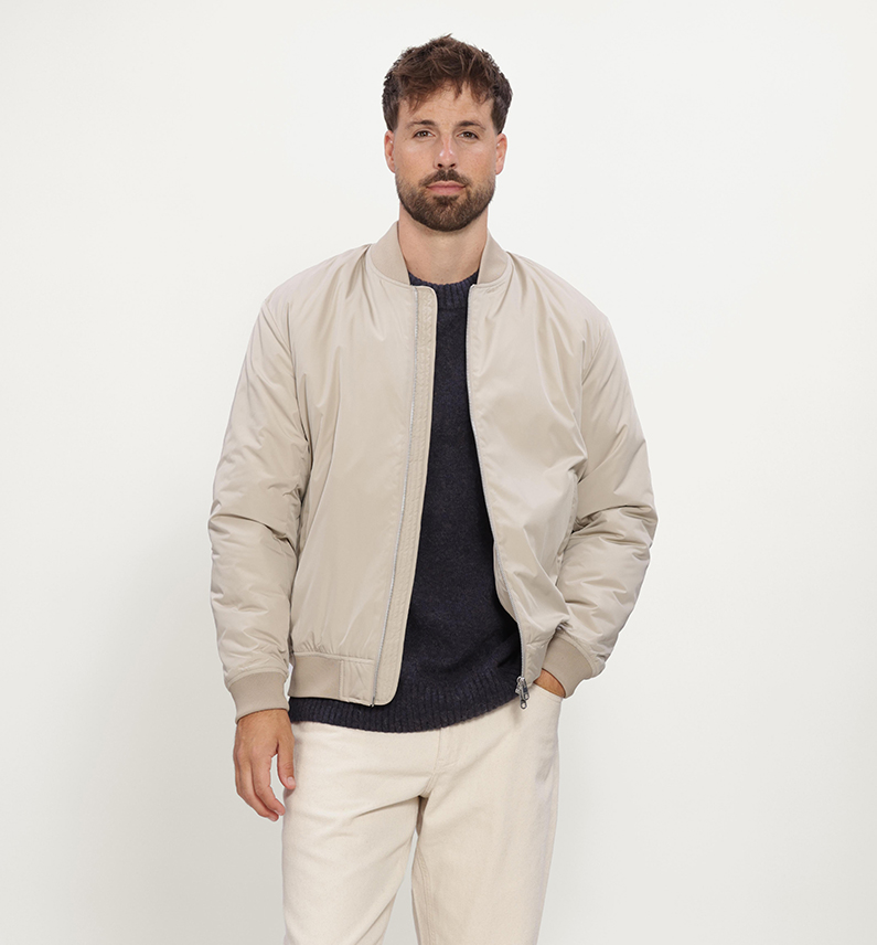 Selected bomber beige