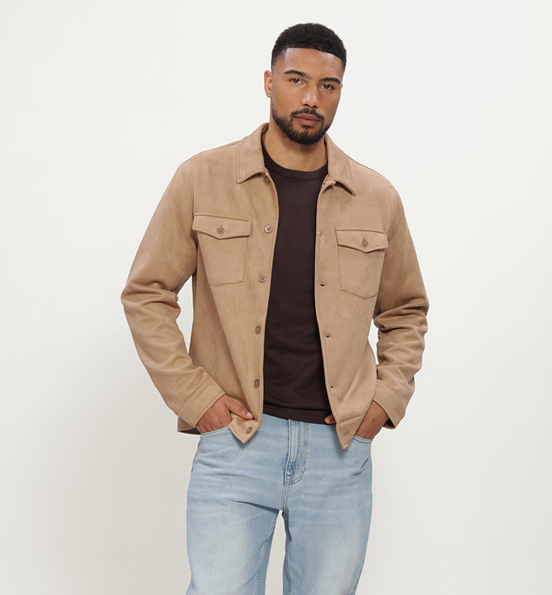 Blue industry jasje camel