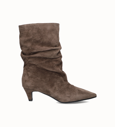 Taupe Stefano Lauran enkellaarsjes
