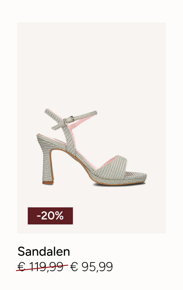 gouden notre-v sandalen met hak