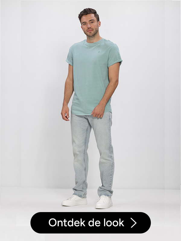 blauwe g-star raw t-shirt 