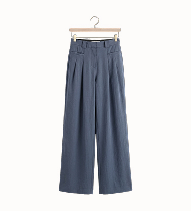 Blauwe Msch Copenhagen wijde broek