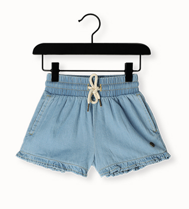 blauwe like flo top fiona chambrey short