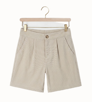 beige lil' atelier korte broek 
