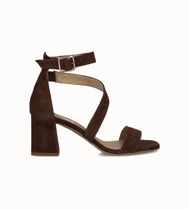 Bruine Notre-V sandalen