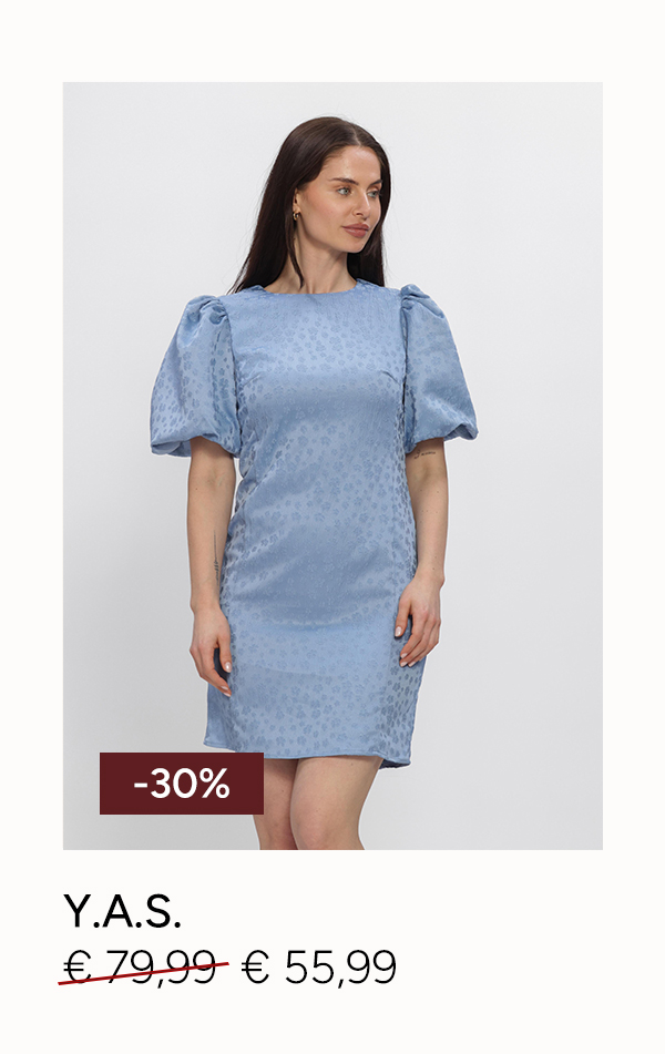 YAS jurken blauw