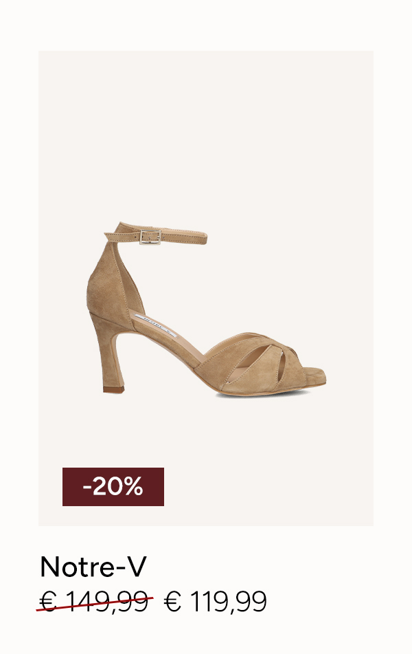 Bruine Notre-V sandalen