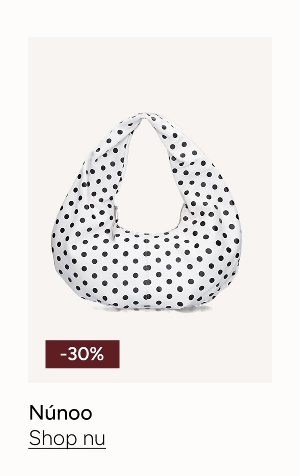 witte núnoo schoudertas small alma draped
