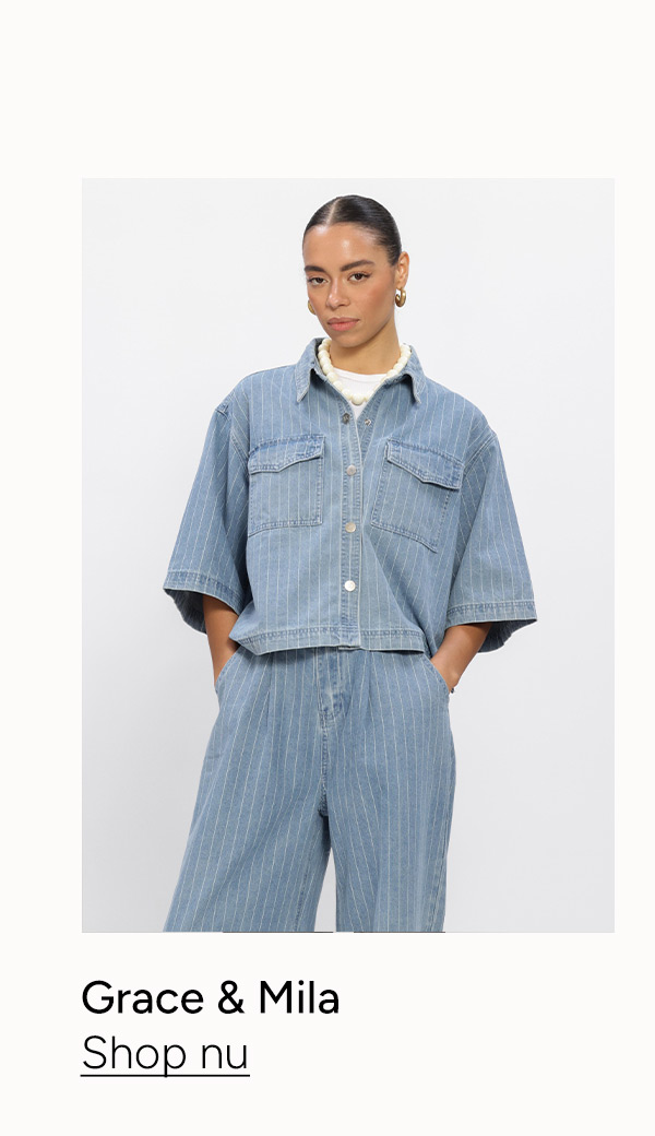 Lichtblauwe Grace & Mila spijkerjas