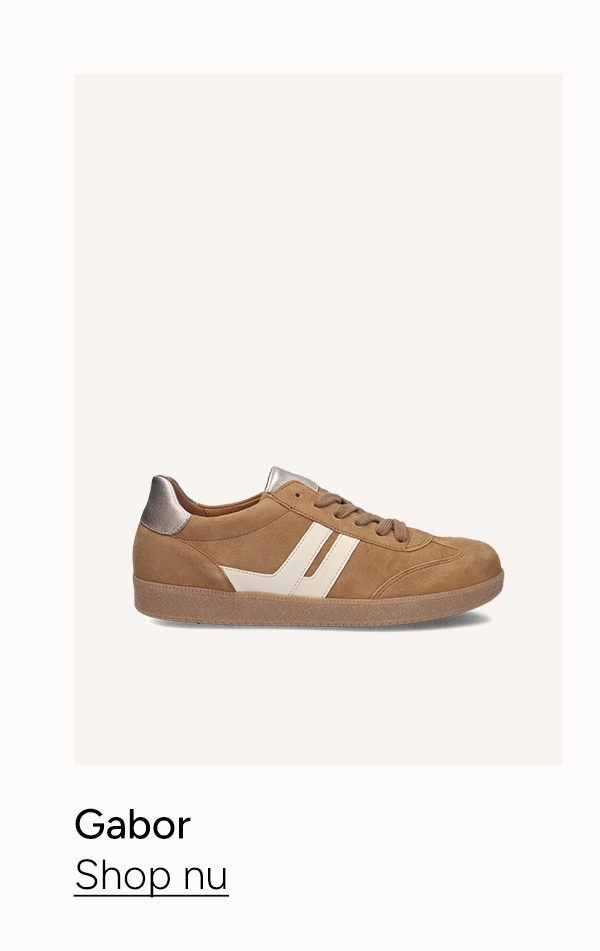 Bruine Gabor lage sneakers