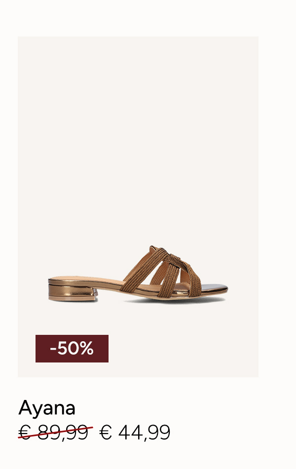 Goudkleurige Ayana slippers