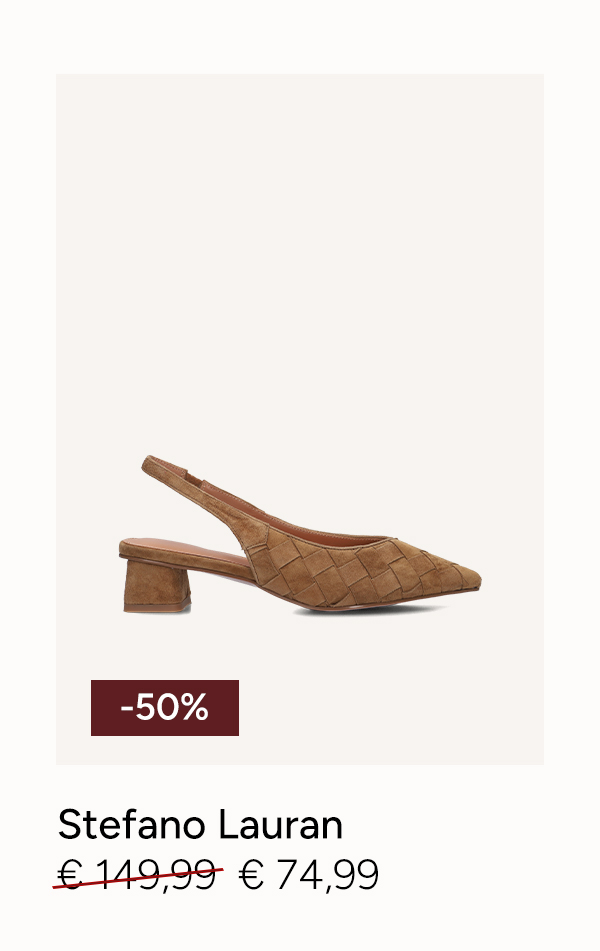 Stefano Lauran slingbacks camel