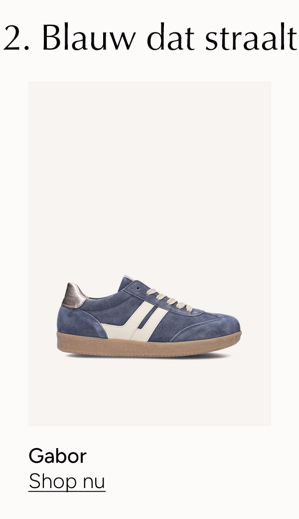 Blauwe Gabor lage sneakers