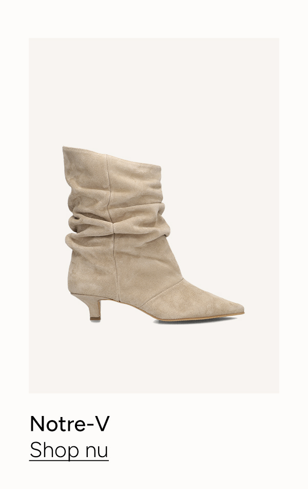 Notre-V Enkellaarsjes Beige