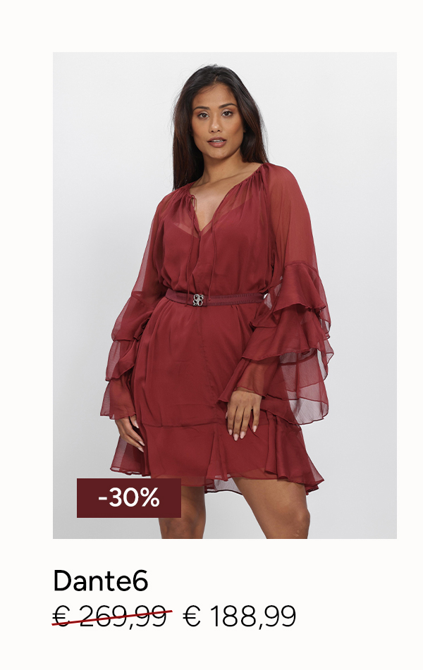 Bordeaux Dante6 mini jurk