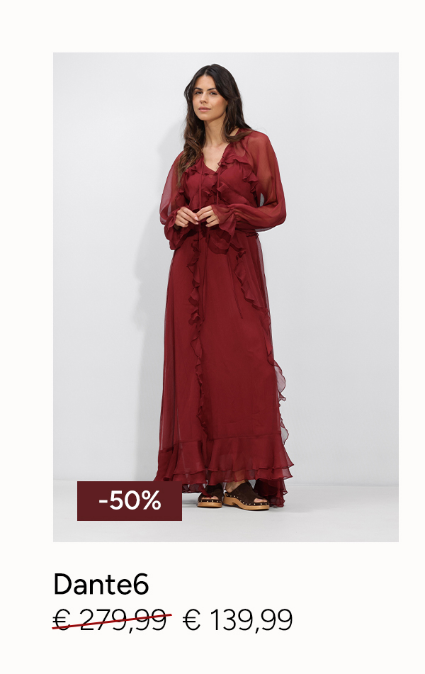 Dante6 jurk bordeaux