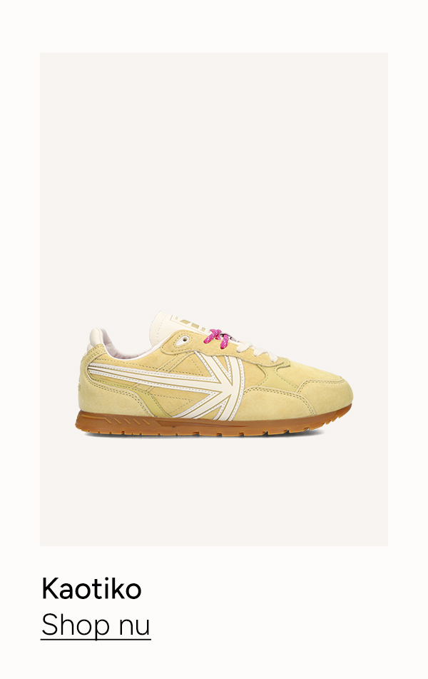 Gele Kaotiko lage sneakers