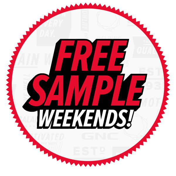 FREE SAMPLE WEEKENDS