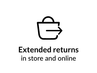 Extended returns in store and online