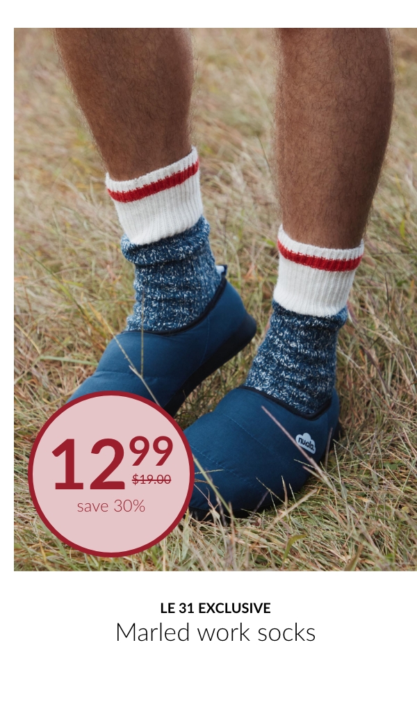 Le 31 exclusive Marled work socks at 12,99$ save 30%