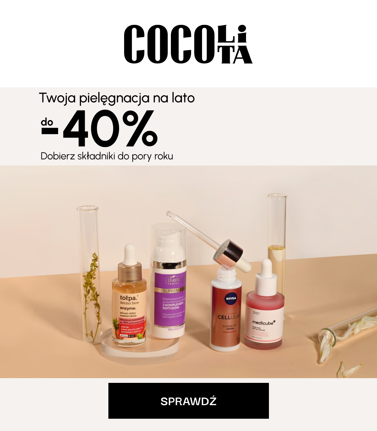 Twoja pielęgnacja na lato. Dobierz składniki do pory roku - promocje do -40%