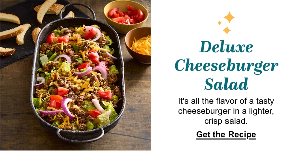 Deluxe Cheeseburger salad-Get the recipe Deluxe Cheeseburger salad-Get the recipe