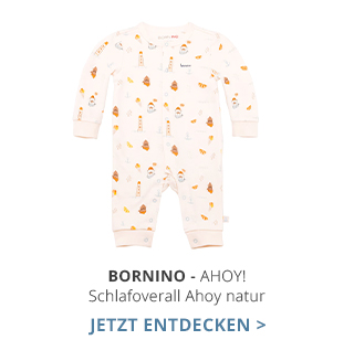 Bornino - Ahoy!  Schlafoverall Ahoy natur