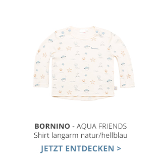 Bornino - Aqua Friends  Shirt langarm Aqua Friends natur/hellblau